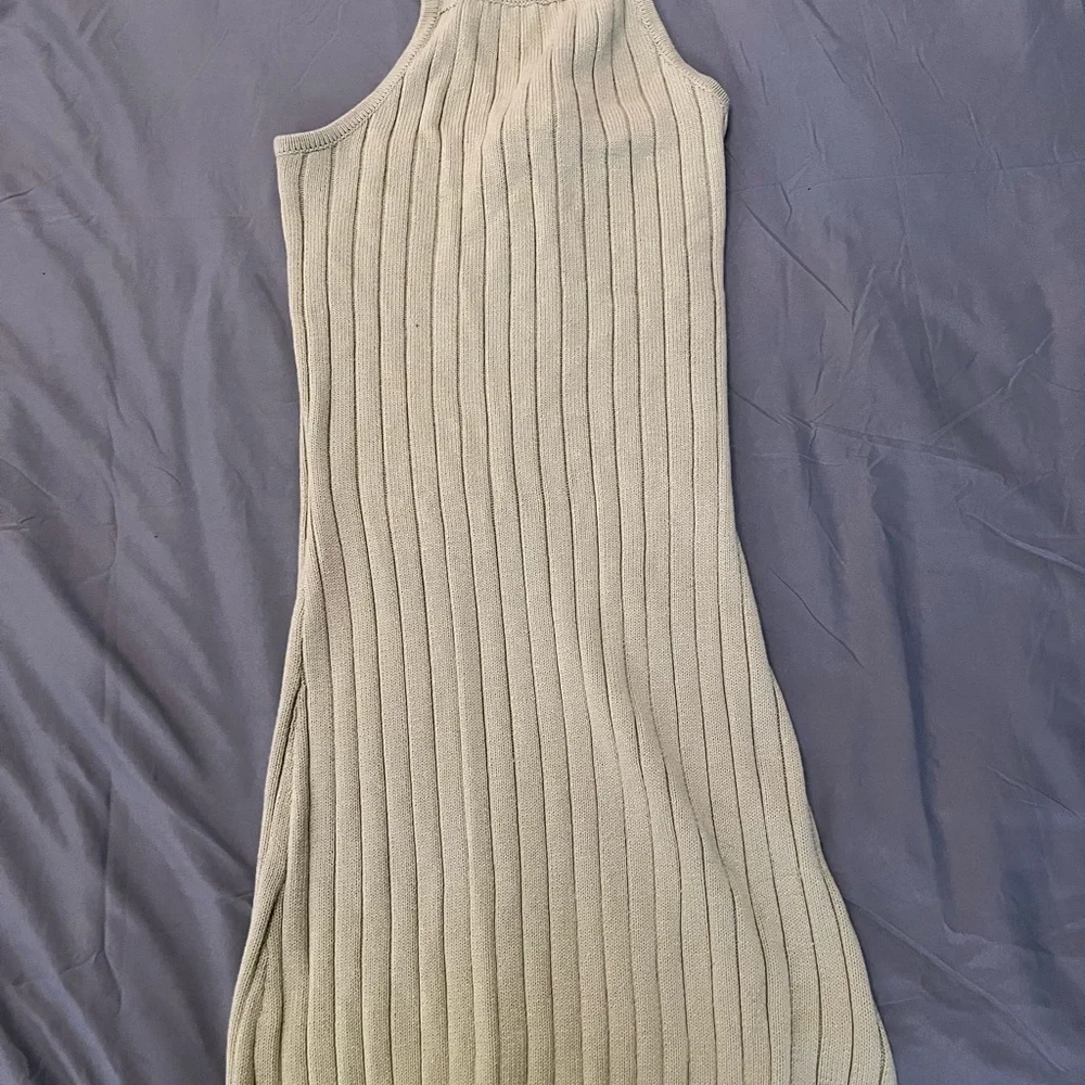 Lulus It's a Trend Light Green Ribbed Knit Halter Sweater Dress - Picture 8 of 9